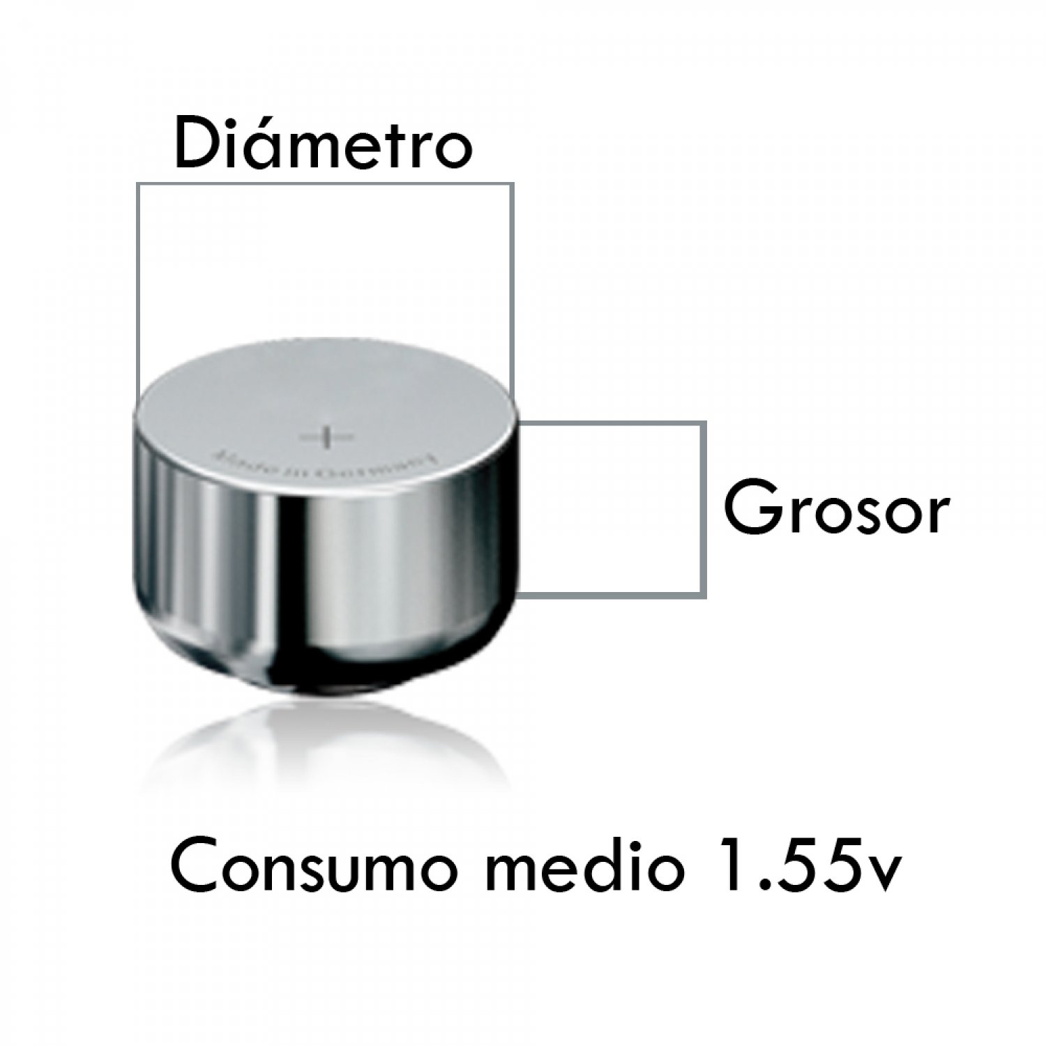 Pila oxido de plata alto consumo reloj